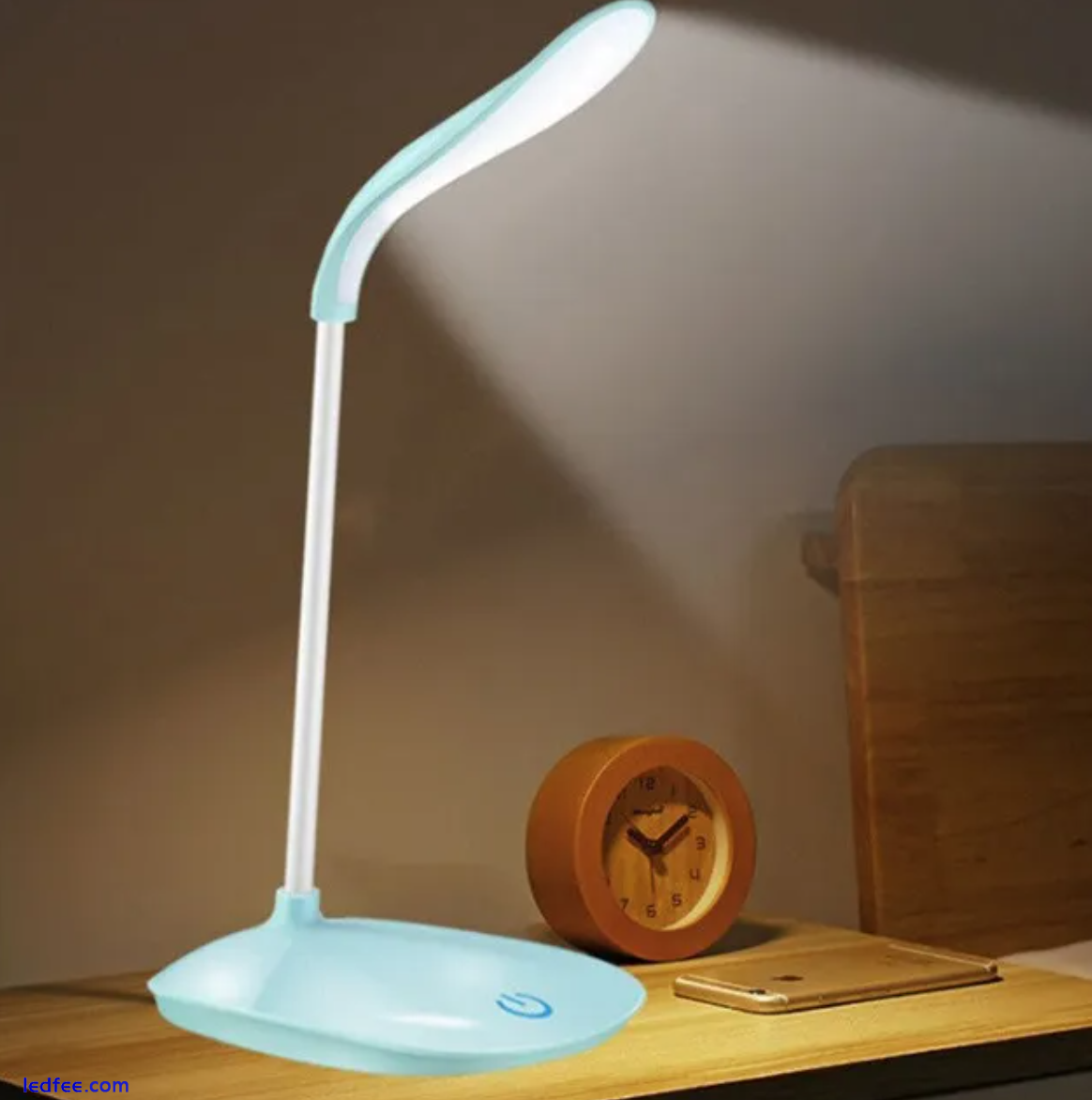 14LED Flexible Touch Desk Light Bedside Reading Lamp Dimmable USB Rechargeable 4 