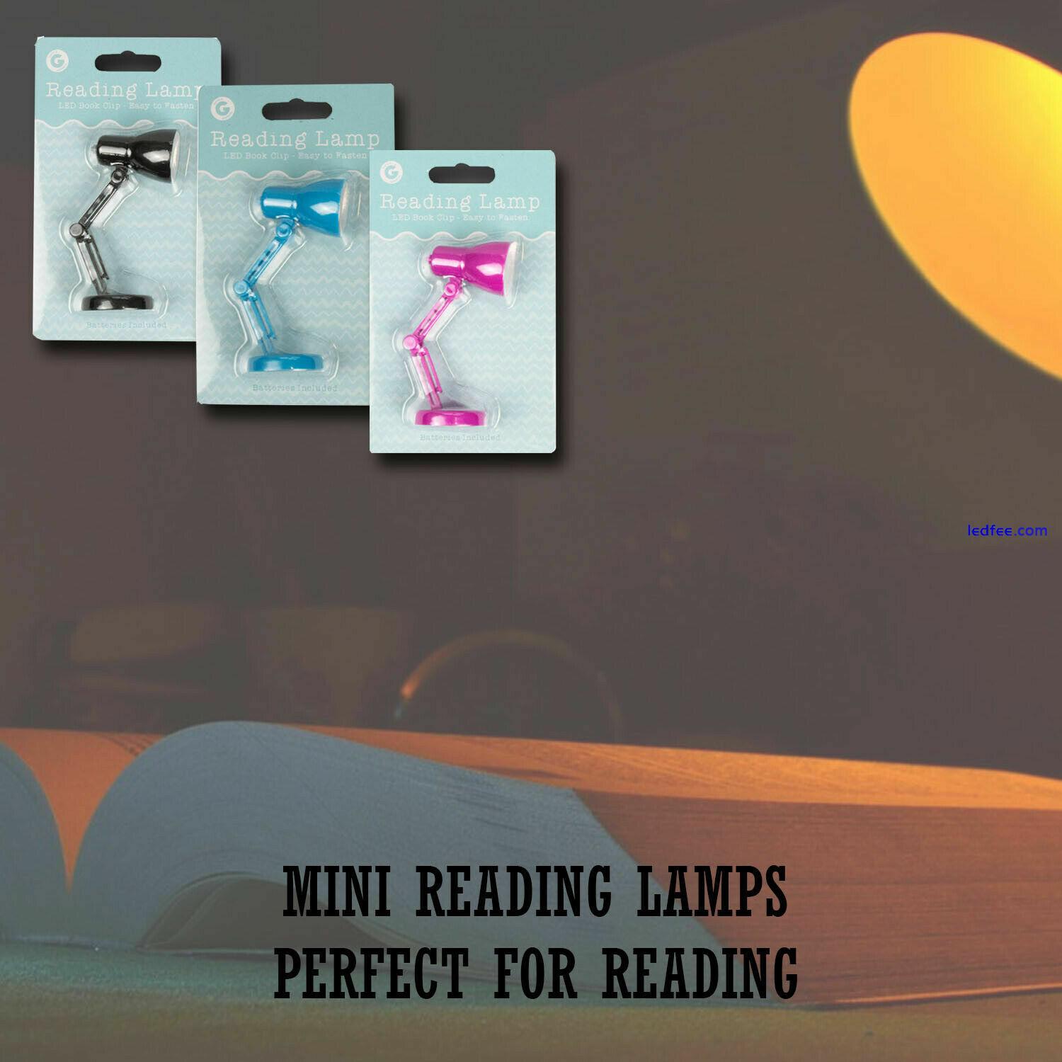 LED MINI READING LAMP CLIP ON Flexible  Desk Bed Read Table Study Light Gift UK 1 