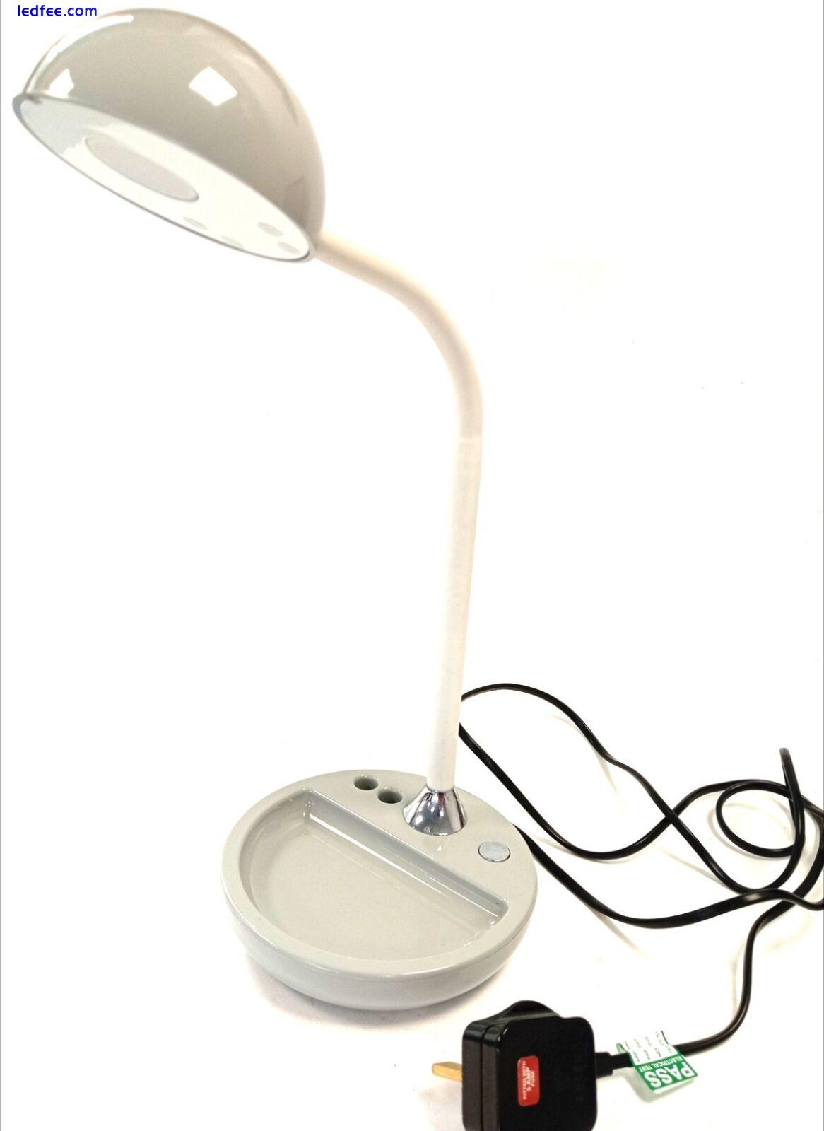 PureLite LED Table Desk Lamp with Accessories Tray CFPL406H  White LED 1 