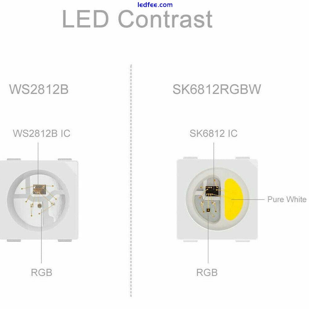 SK6812 RGBW 4 In 1 30/60/144 Leds Individual Addressable Led Strip Light DC 5V 1 