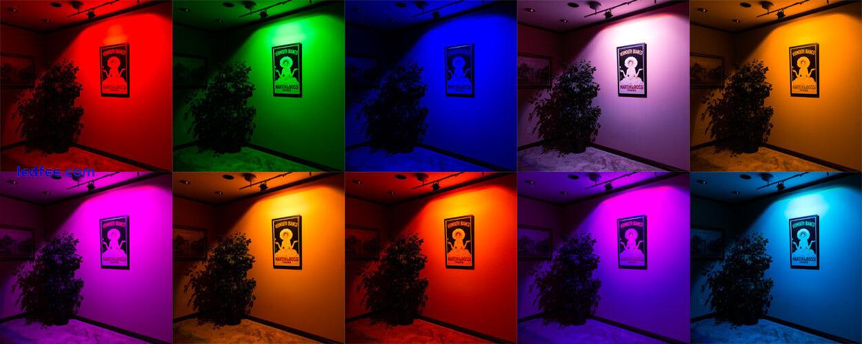 Colour Changing RGB LED Flood Light Red Green Blue Amber Magenta Multi Colour 0 