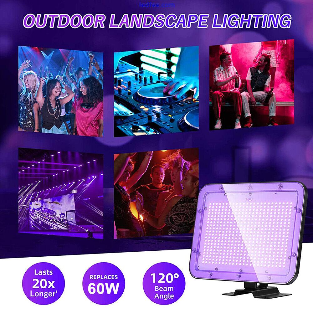 UV LED Flood Light Blacklight Waterproof Outdoor Glow in The Dark 30W/60W/100W 4 