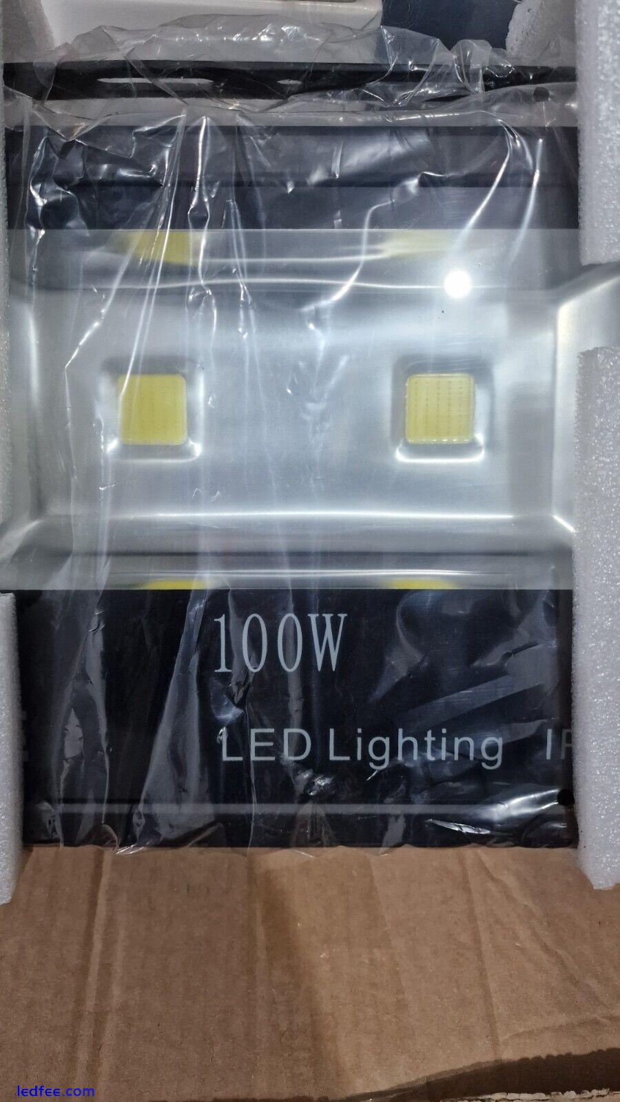 LED Floodlight Outside Light True 100W Security Flood Lights Outdoor Garden Lamp 2 
