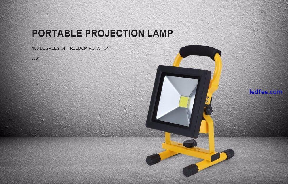 Portable Hi Power 10W LED Work Rechargeable Flood Light White Camping 5 
