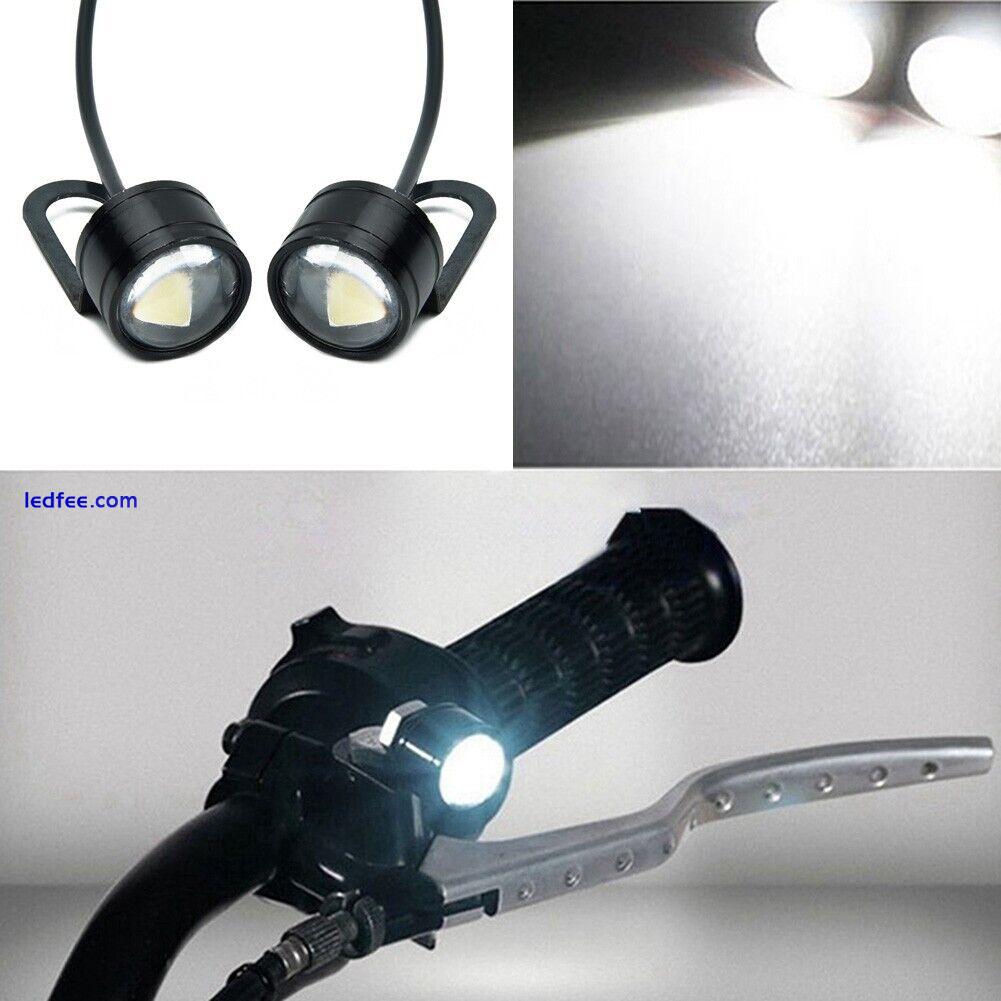 2*/Set-12V Motorcycle LED Lights Spotlight Headlight Driving Light Fog Lamp US 1 