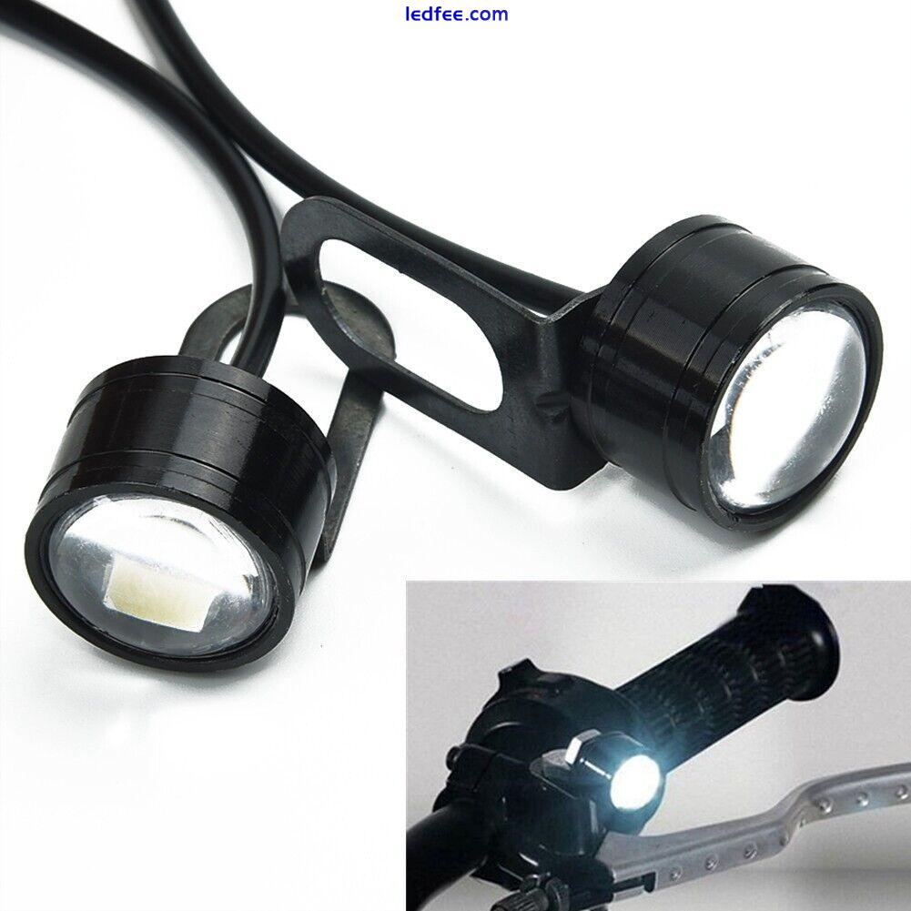 2*/Set-12V Motorcycle LED Lights Spotlight Headlight Driving Light Fog Lamp US 0 