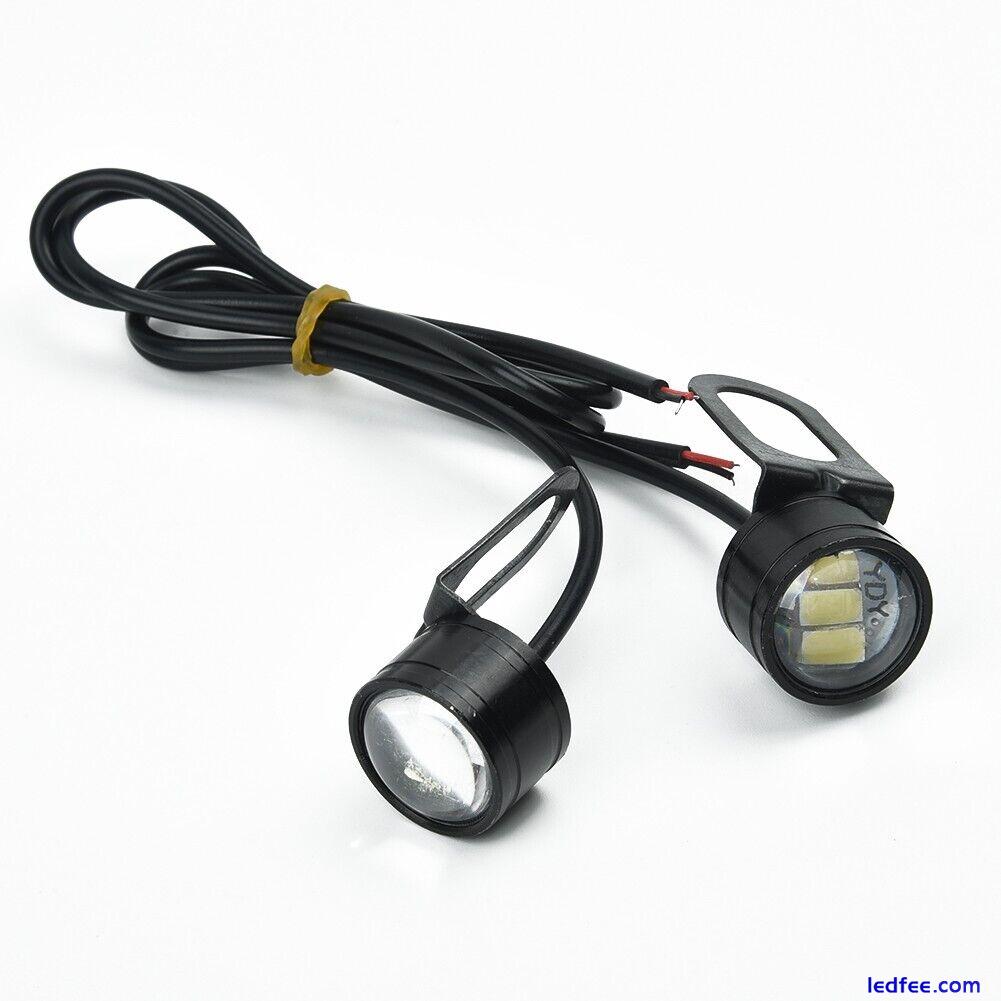 2*/Set-12V Motorcycle LED Lights Spotlight Headlight Driving Light Fog Lamp US 4 