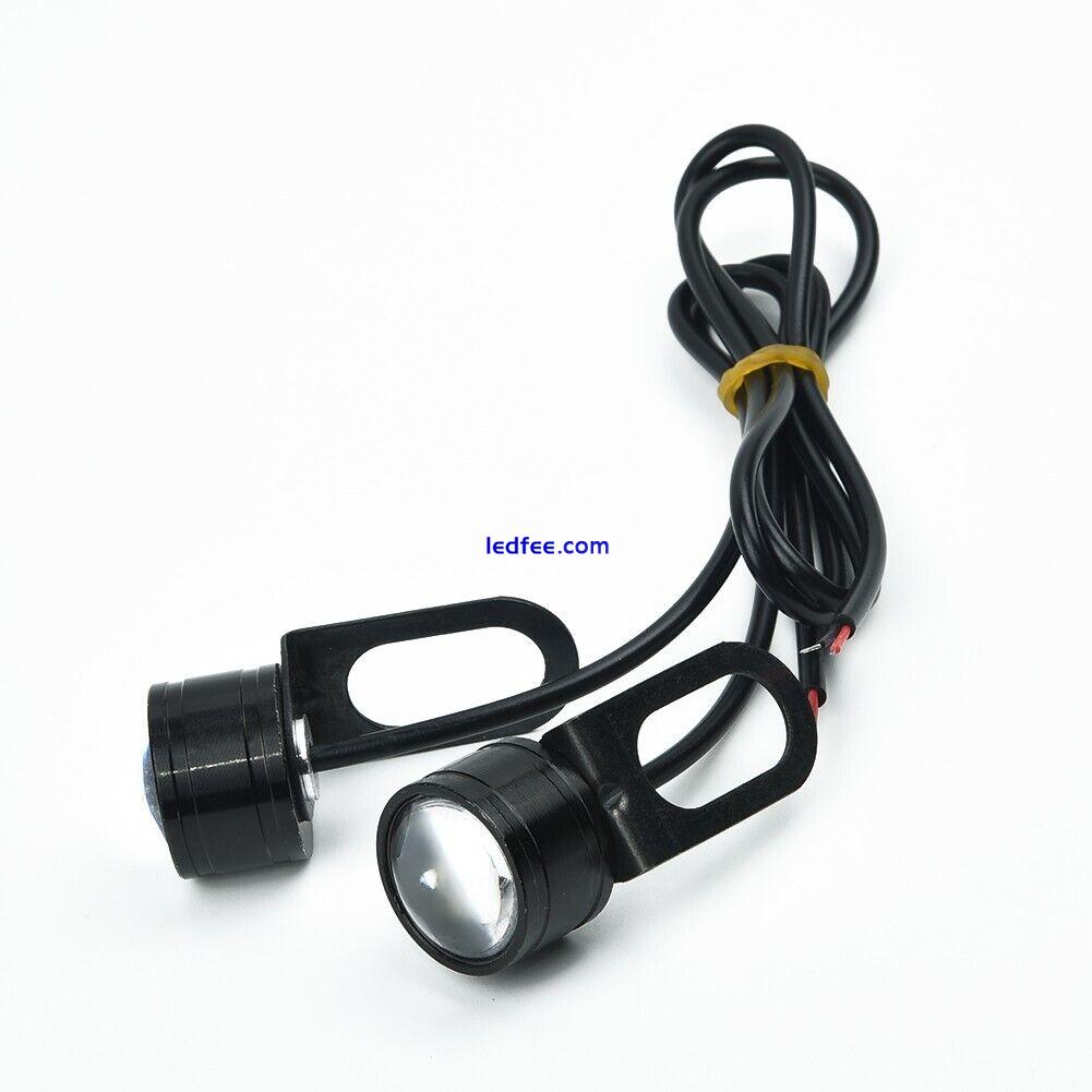 2*/Set-12V Motorcycle LED Lights Spotlight Headlight Driving Light Fog Lamp US 3 