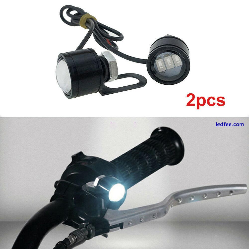 1Pair Motorcycle Headlight Spotlight  Front Ligh White 5630-3SMD  LED Light G 4 
