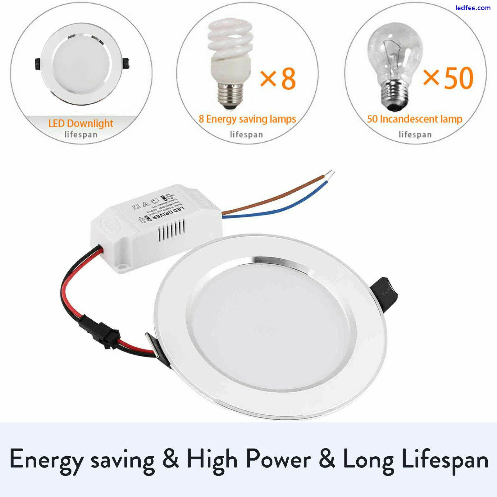 Dimmable LED Recessed Ceiling Light Panel Downlight Lamps Chandelier 3W 5W 7W 9W 2 