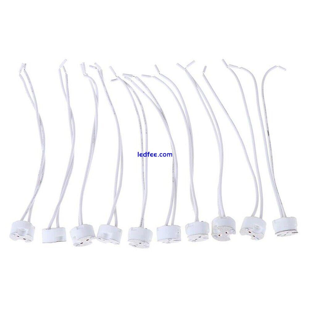 10X MR16 12V LED DOWNLIGHT LAMP-HOLDER SOCKET HALOGEN CONNECTOR CONNECTION 2 