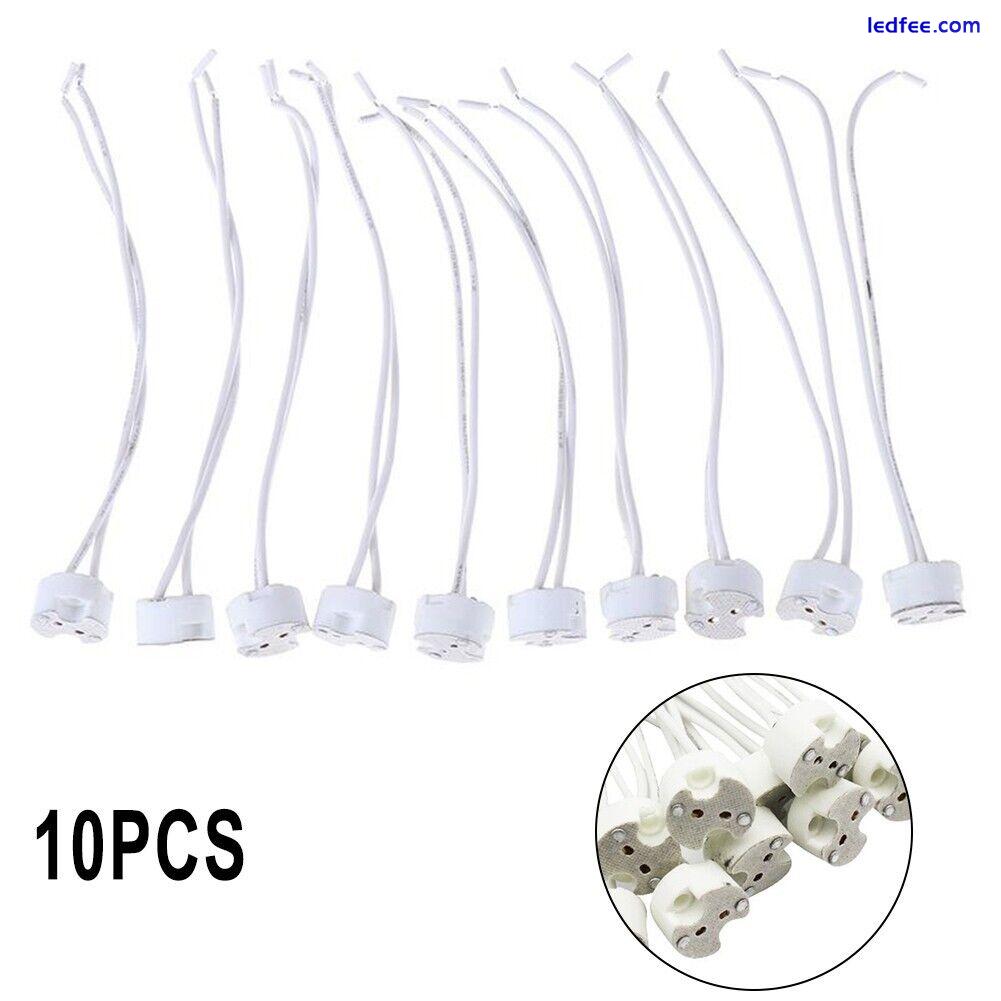 10X MR16 12V LED DOWNLIGHT LAMP-HOLDER SOCKET HALOGEN CONNECTOR CONNECTION 0 