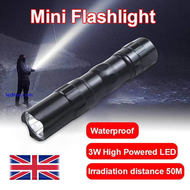 SMALL TORCH | Mini Handheld Powerful LED Tactical Pocket Flashlight Bright UK A+ 0 