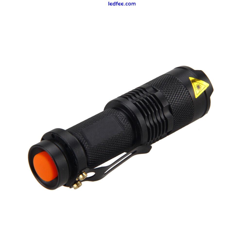 Tactical LED Flashlight Torch Zoom Hunting Red Light AA 14500 Torch, No Battery 1 