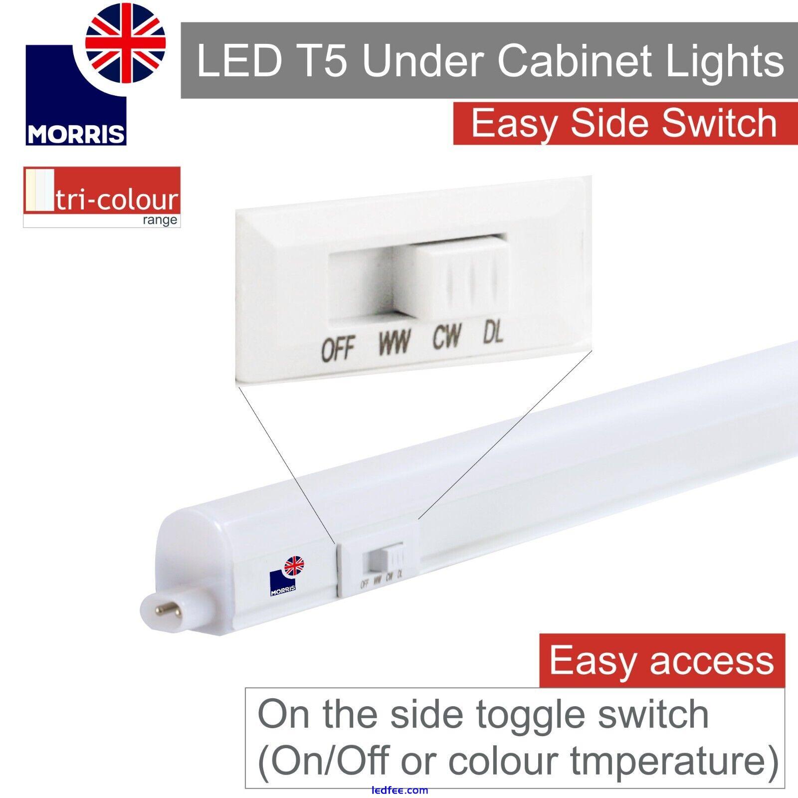 LED Under Cabinet Light T5 Linkable Kitchen Light Cupboard Light 3 Colours Strip 2 