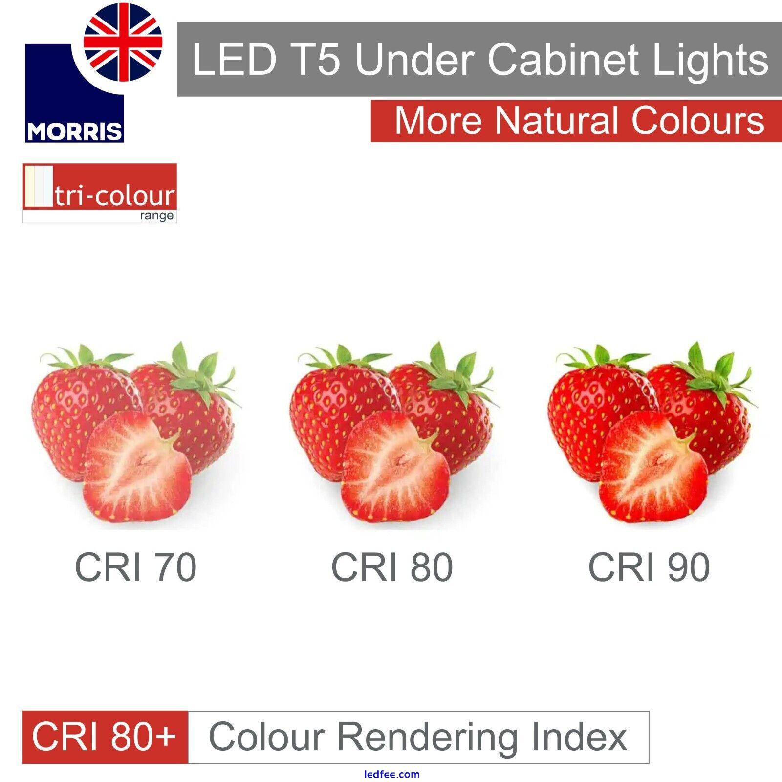 LED Under Cabinet Light T5 Linkable Kitchen Light Cupboard Light 3 Colours Strip 3 