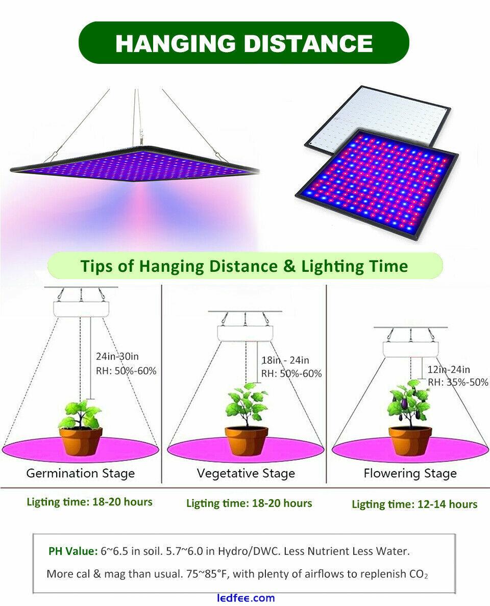 1000W LED Grow Light for Indoor Plants Growing Lamp 225 LED Full Spectrum Lights 3 
