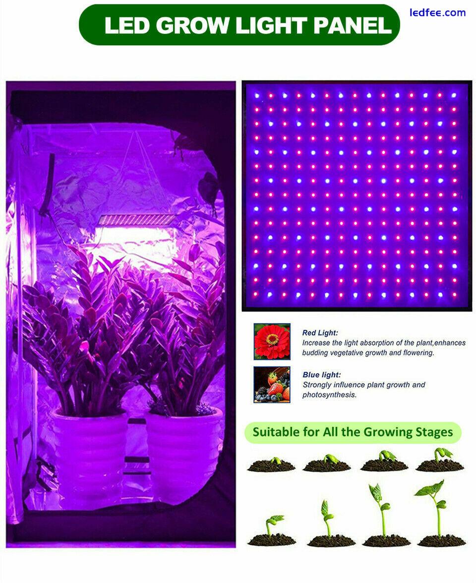 1000W LED Grow Light for Indoor Plants Growing Lamp 225 LED Full Spectrum Lights 4 