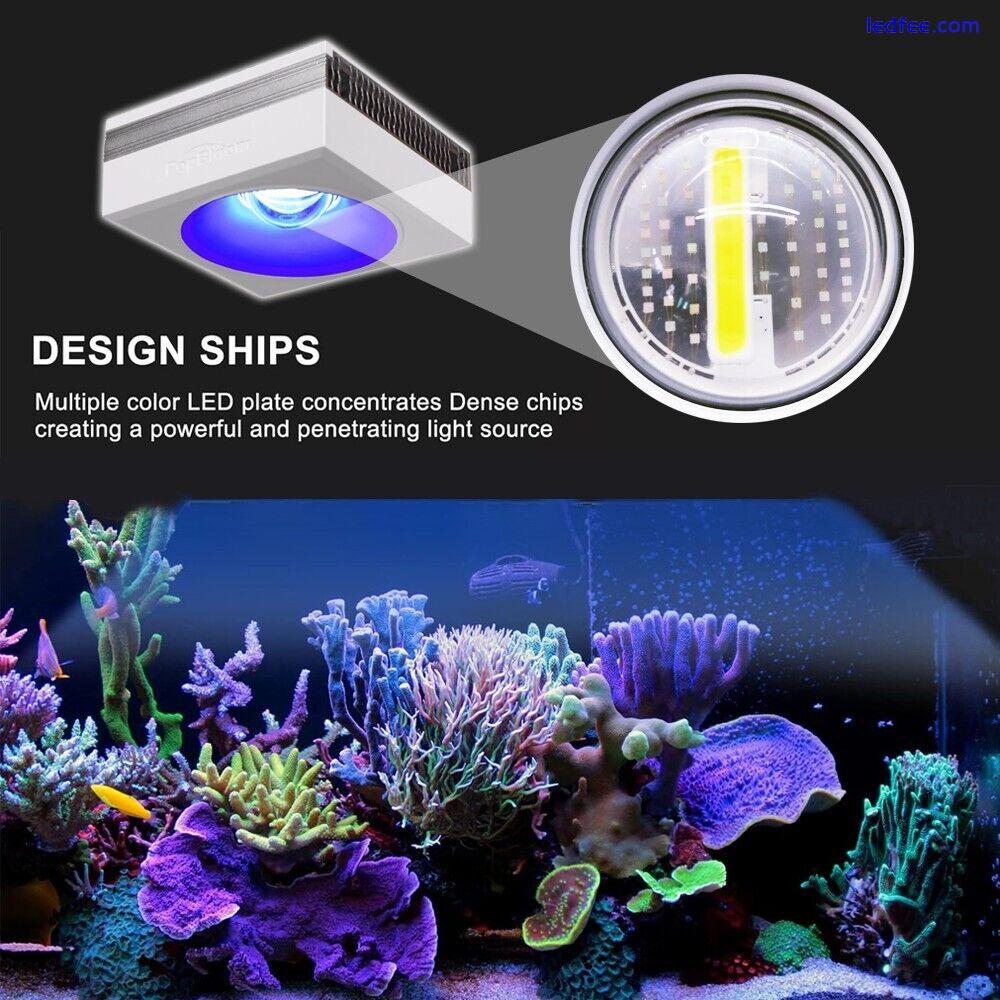 PopBloom Dimmable LED Aquarium Light Full Spectrum for Reef Coral Marine Tank 3 