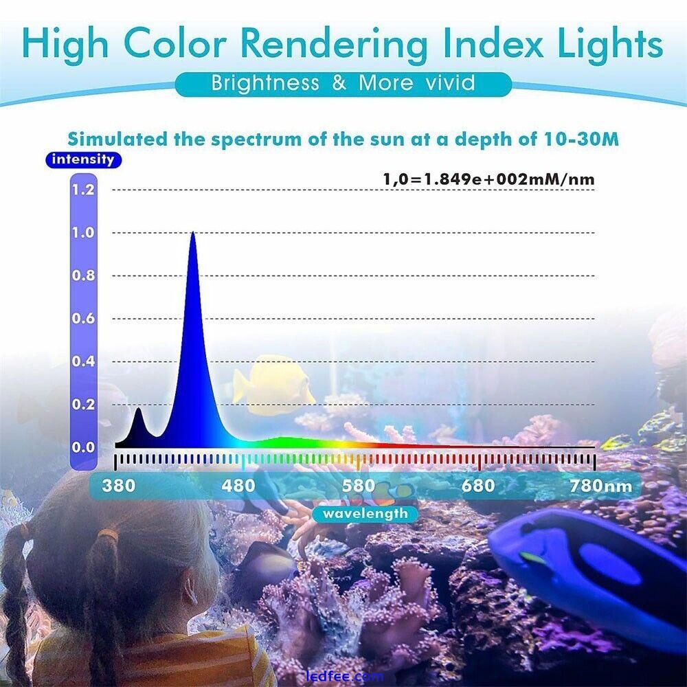 Marine Aquarium Saltwater Clip-on Spectrum  Fish Tank Led Light with Timer 1 