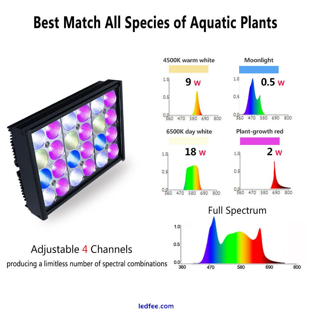 PopBloom Freshwater Led Aquarium Light Full Spectrum Planted Fish Tank Light LED 3 