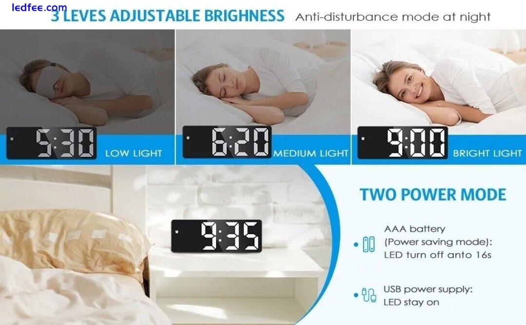 LED Clock GH0712L Digital - Guard Your Sleep (Black) 0 