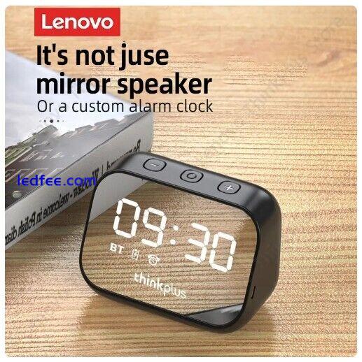 Lenovo TS13 LED Digital Smart Alarm Clock Mirror Design Speaker 1 