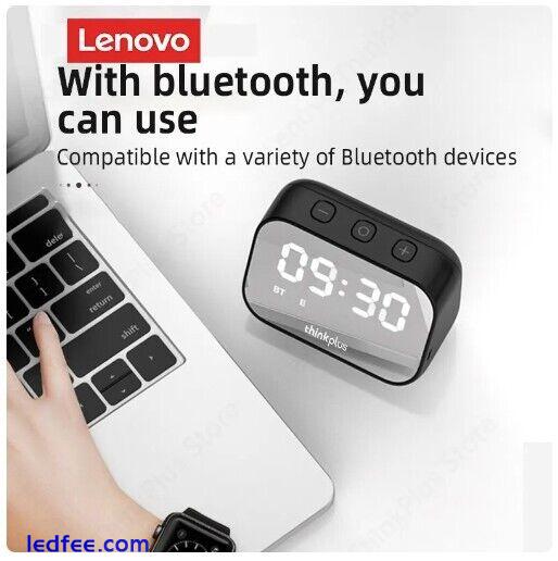 Lenovo TS13 LED Digital Smart Alarm Clock Mirror Design Speaker 2 