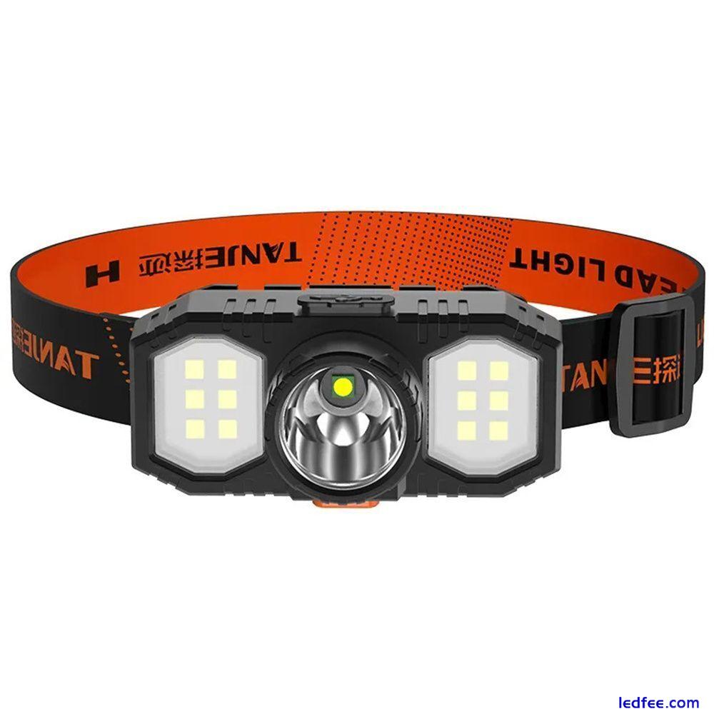 Rechargeable Headlight Outdoor LED Headlamp USB Super Bright Head Torch 0 