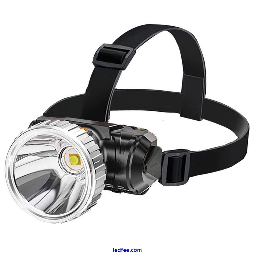 LED Headlamp Head Torch Headlight Flashlight Camping Fishing Recharge Fast 1 
