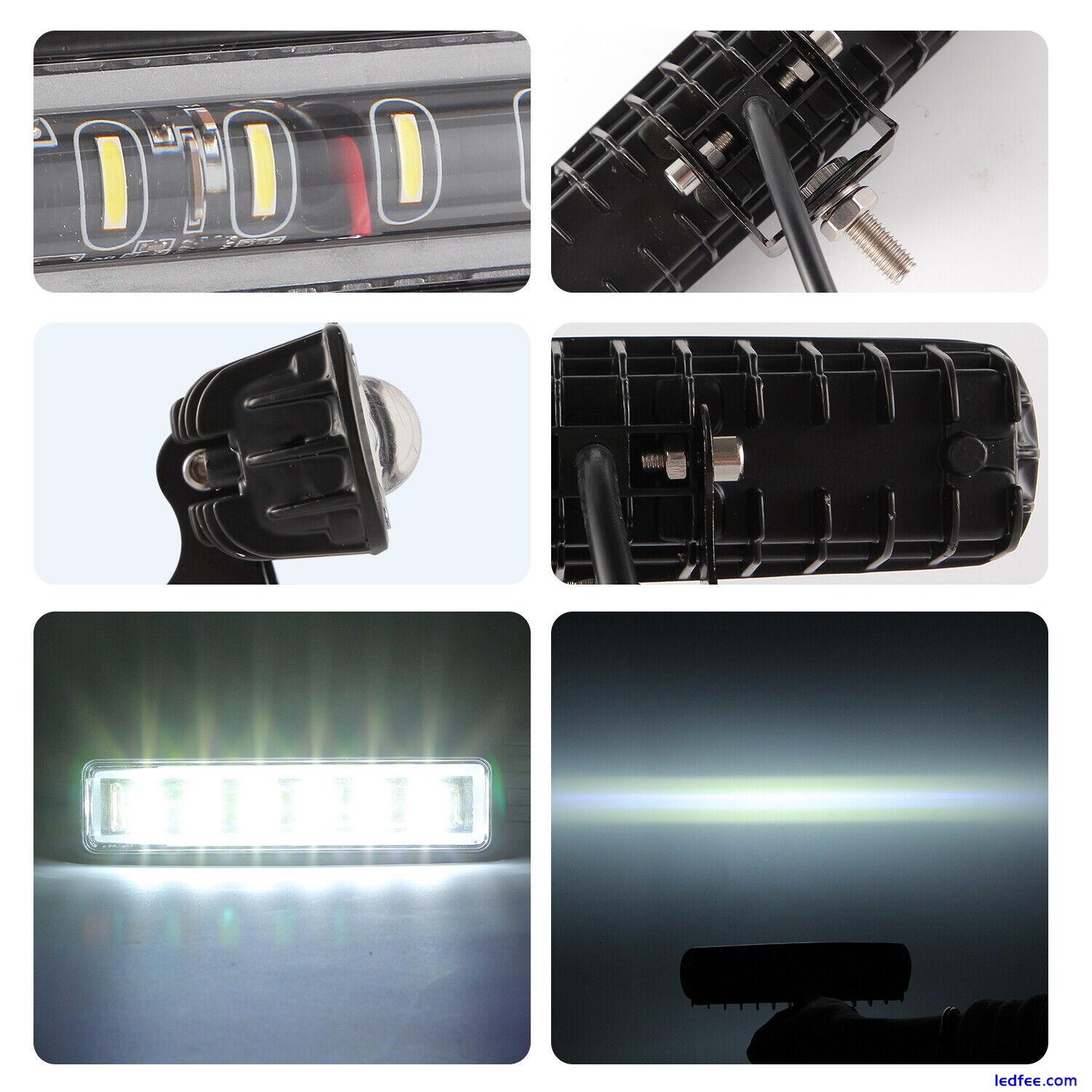 7Inch 2450W LED Work Spot Light Bar Car Flood Offroad Fog Lamp For 4WD Jeep SUV 1 