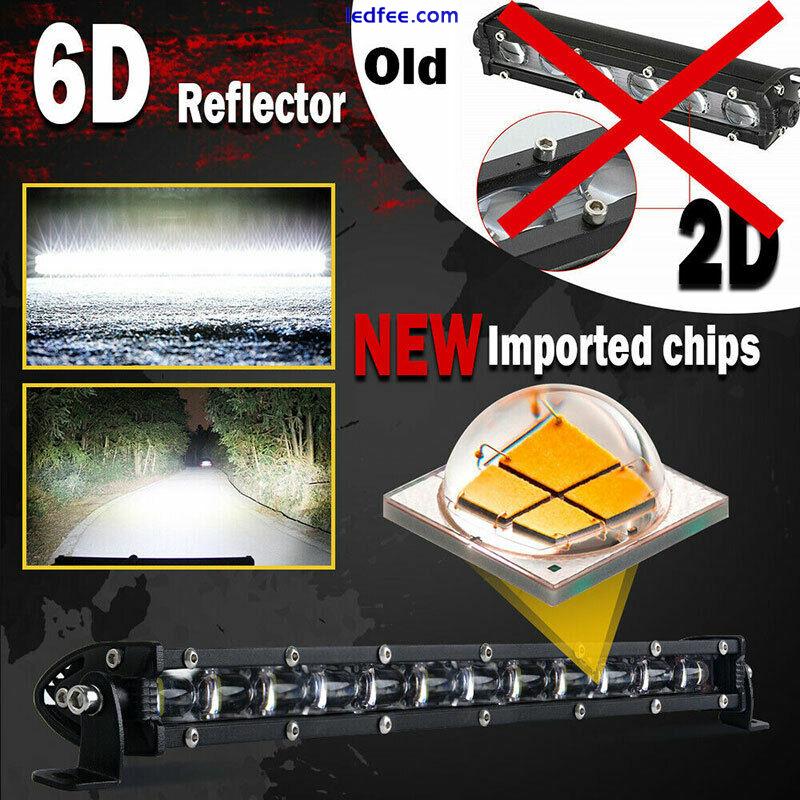 8inch 480W LED Work Light Bar Flood Spot Beam Offroad 4WD SUV Driving Fog La CR 3 