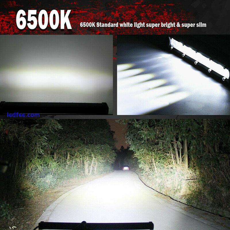 8inch 480W LED Work Light Bar Flood Spot Beam Offroad 4WD SUV Driving Fog La CR 1 