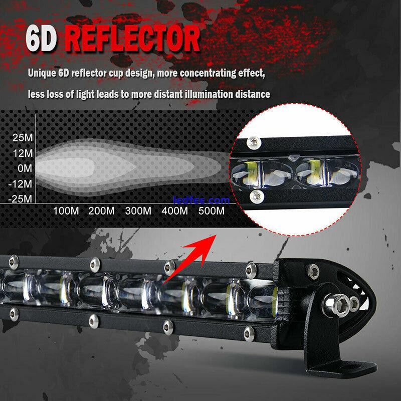 8inch 480W LED Work Light Bar Flood Spot Beam Offroad 4WD SUV Driving Fog La CR 2 