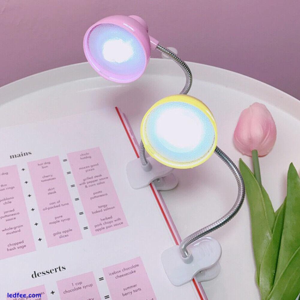 Desk Lamp Bedside LED Clip Eye-caring Reading Light Bedroom Flexible 1 