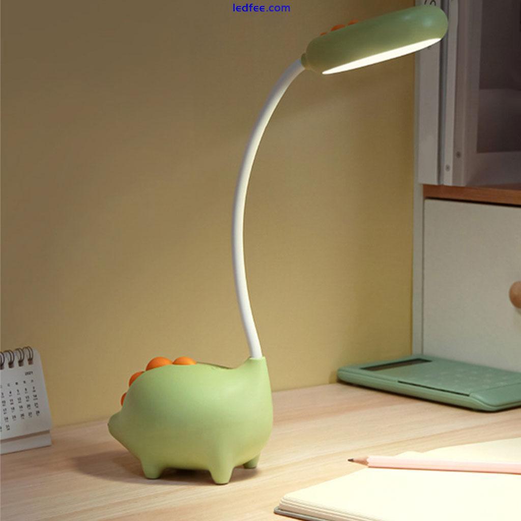 LED Desk Lamp Foldable Dimmable Touch Table Lamp 5V USB Powered Green 3 