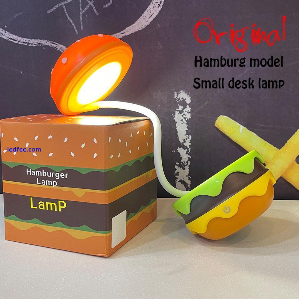 1x Hamburger Small Night Lights LED Desk Light Home Decor Table Lamp ornaments 5 