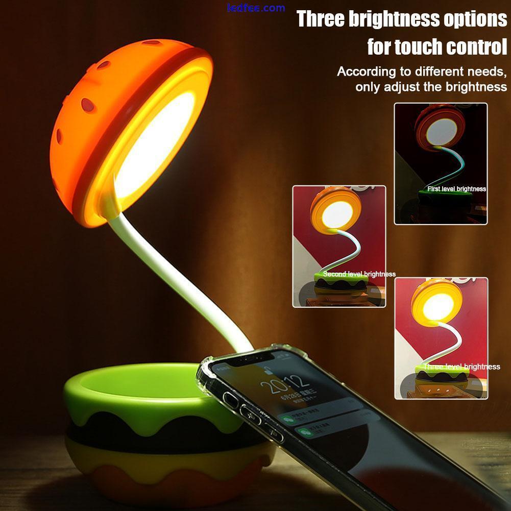 1x Hamburger Small Night Lights LED Desk Light Home Decor Table Lamp ornaments 1 