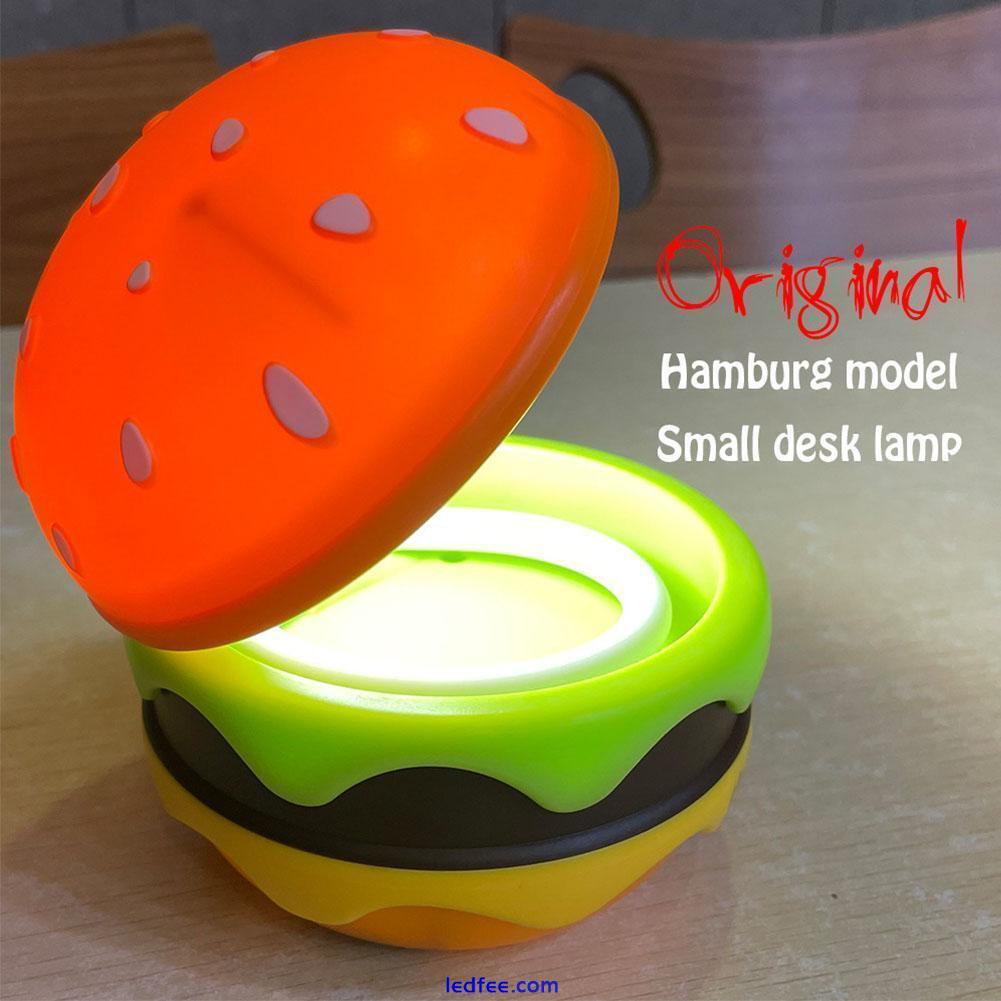 1x Hamburger Small Night Lights LED Desk Light Home Decor Table Lamp ornaments 4 