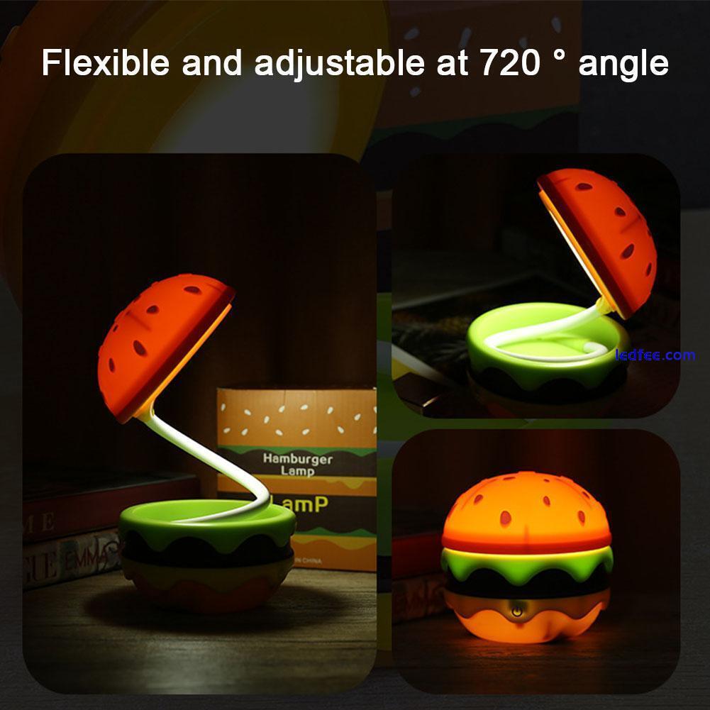 1x Hamburger Small Night Lights LED Desk Light Home Decor Table Lamp ornaments 2 