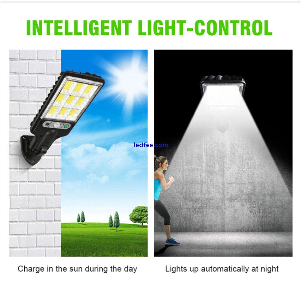 LED Solar Light Motion Sensor Outdoor Garden Security Street Lamp Wall Mount 5 