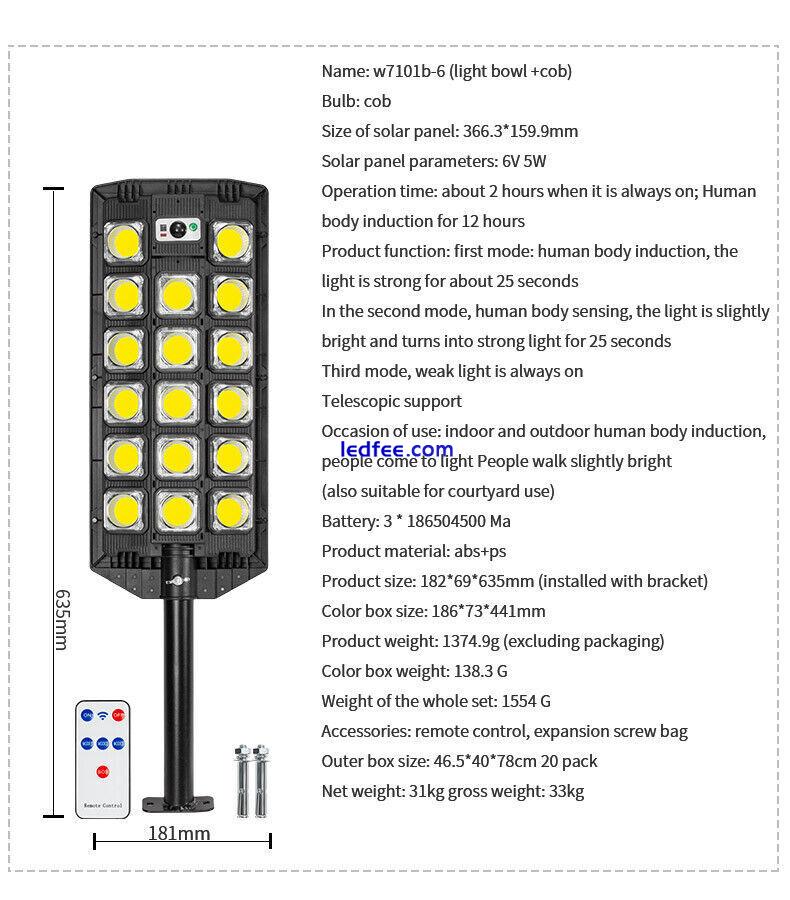 Commercial Outdoor Solar Street Light Motion Sensor Lamp Dusk To Dawn Road Lamp 0 