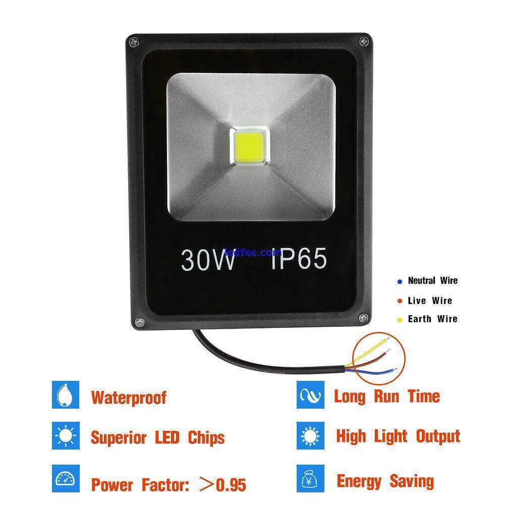  LED Flood Light AC12V 10/20/30/50W Spot Light IP65 Waterproof Garden Yard Lamp 1 