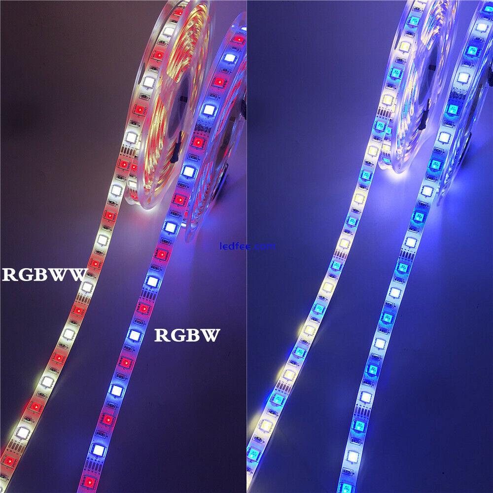  5m 10m 5050 RGBW RGBWW LED Strip Rope Lights 40Key Remote 12V Power adapter 12v 2 