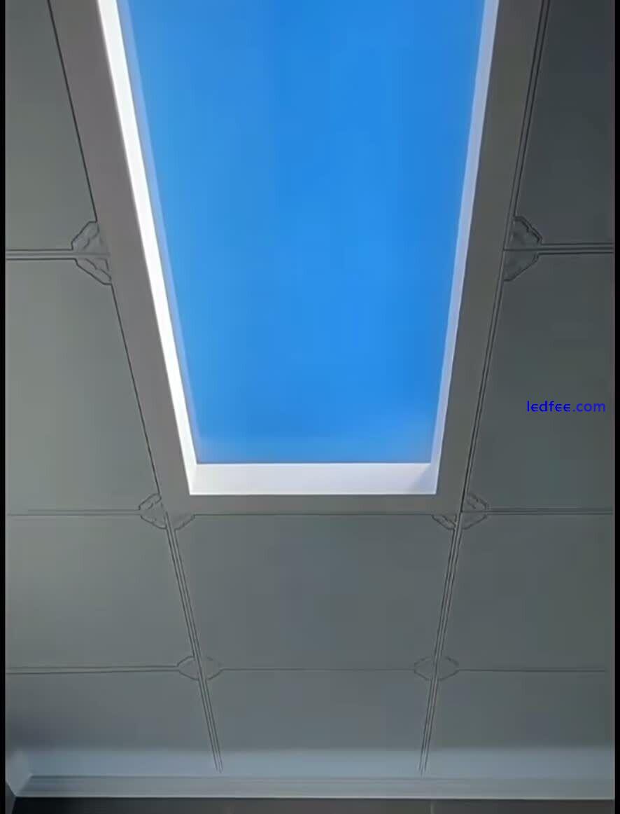 72W Panel Light Fixture Ceiling Lamps Dimmable Sunshine blue Sky Light Hallway 0 