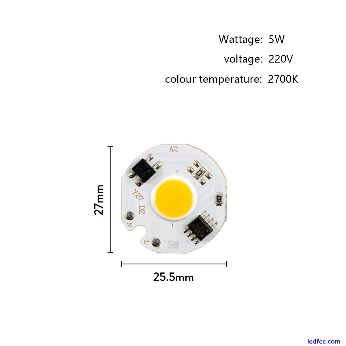 220V 240V LED COB Chip Boards Smart IC for Downlight Bulbs DIY 3W 5W 7W 10W 12W 2 