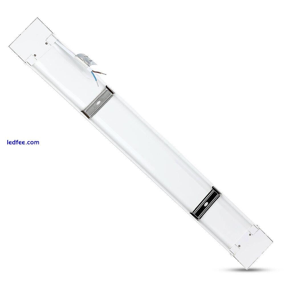LED Batten Light Slim 4FT 40W Ceiling Fitting Low Profile 6500K 120CM LEDBRITE 4 