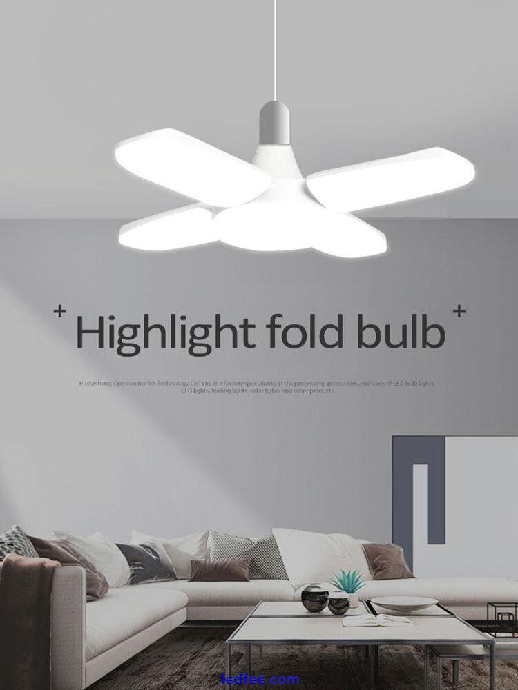 UK！E27 LED Garage Light Bulb 28W Deformable Ceiling Fixture Lights Workshop Lamp 3 