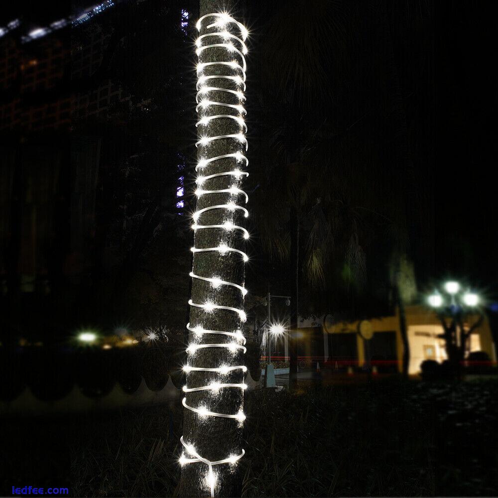 LED Flat wire Rope String Fairy Lights Waterproof Outdoor Christmas decorative 1 