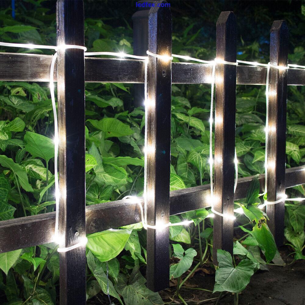 LED Flat wire Rope String Fairy Lights Waterproof Outdoor Christmas decorative 3 